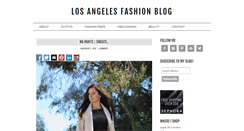 Desktop Screenshot of losangelesfashionblog.com