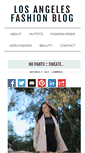 Mobile Screenshot of losangelesfashionblog.com